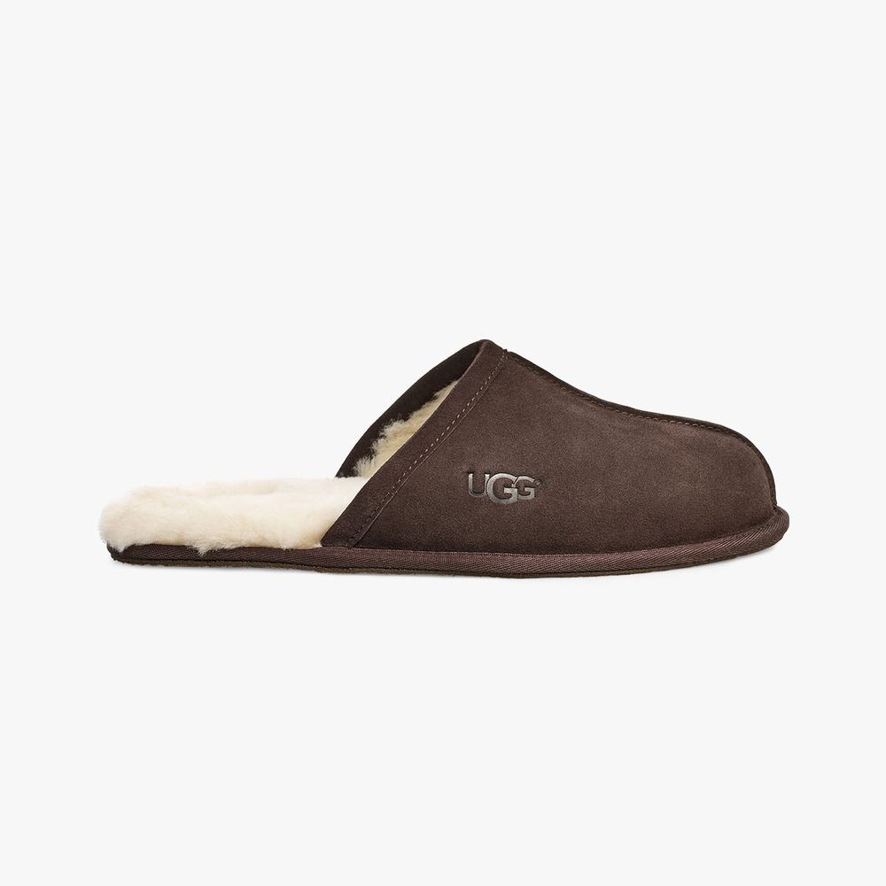 Chausson UGG Scuff Homme Chocolat Soldes 739XWMUB